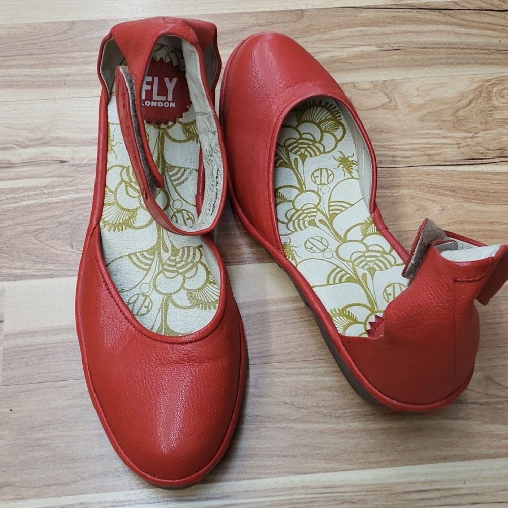 Fly London Ankle Strap Wedge 39